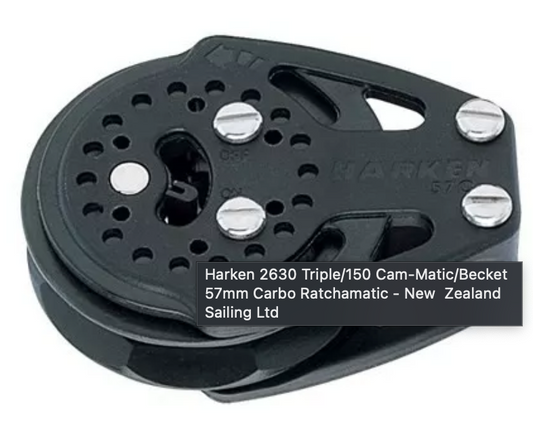 Harken 57mm Carbo Ratchet Cheek Block